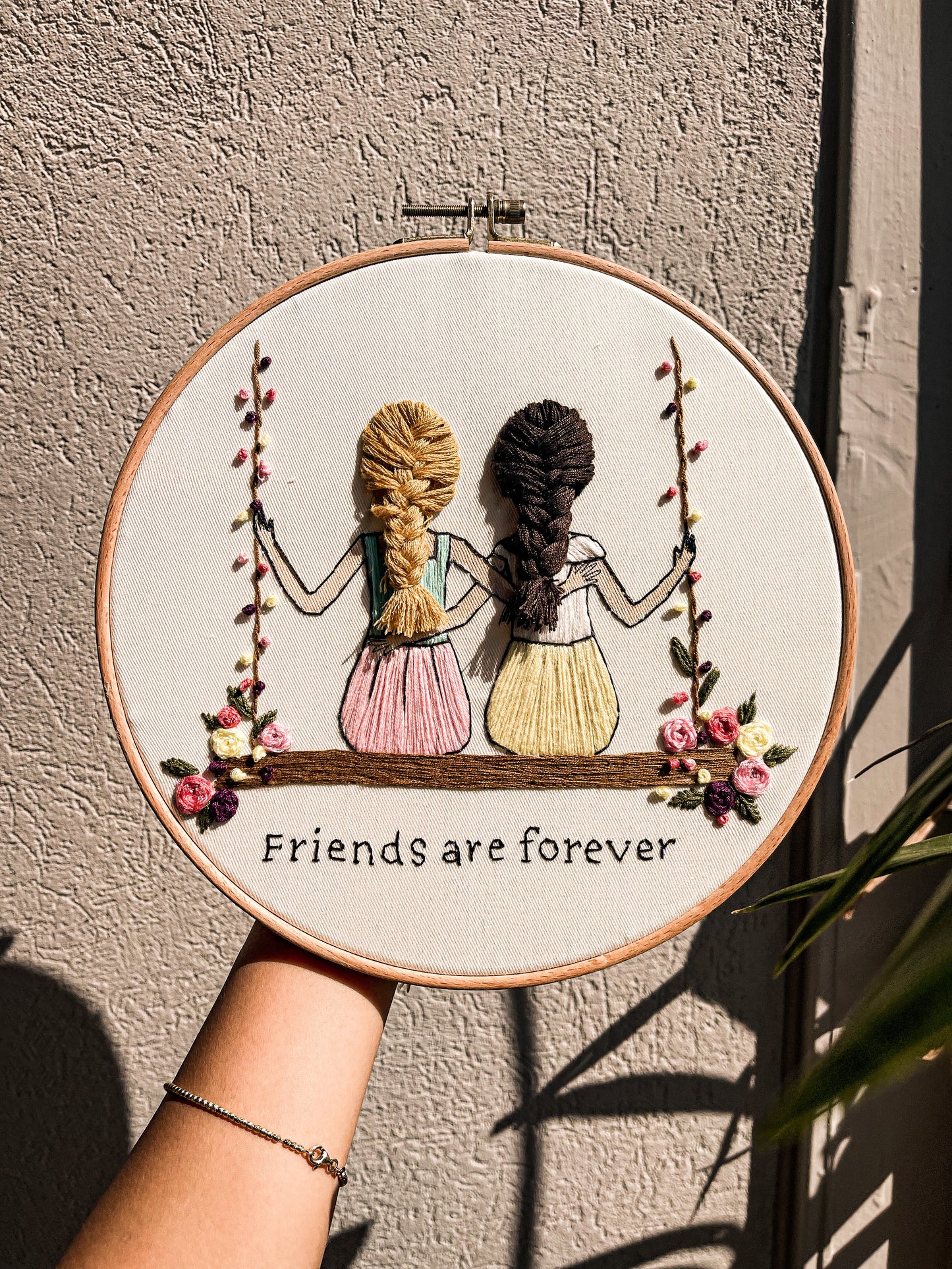Friends on the swing