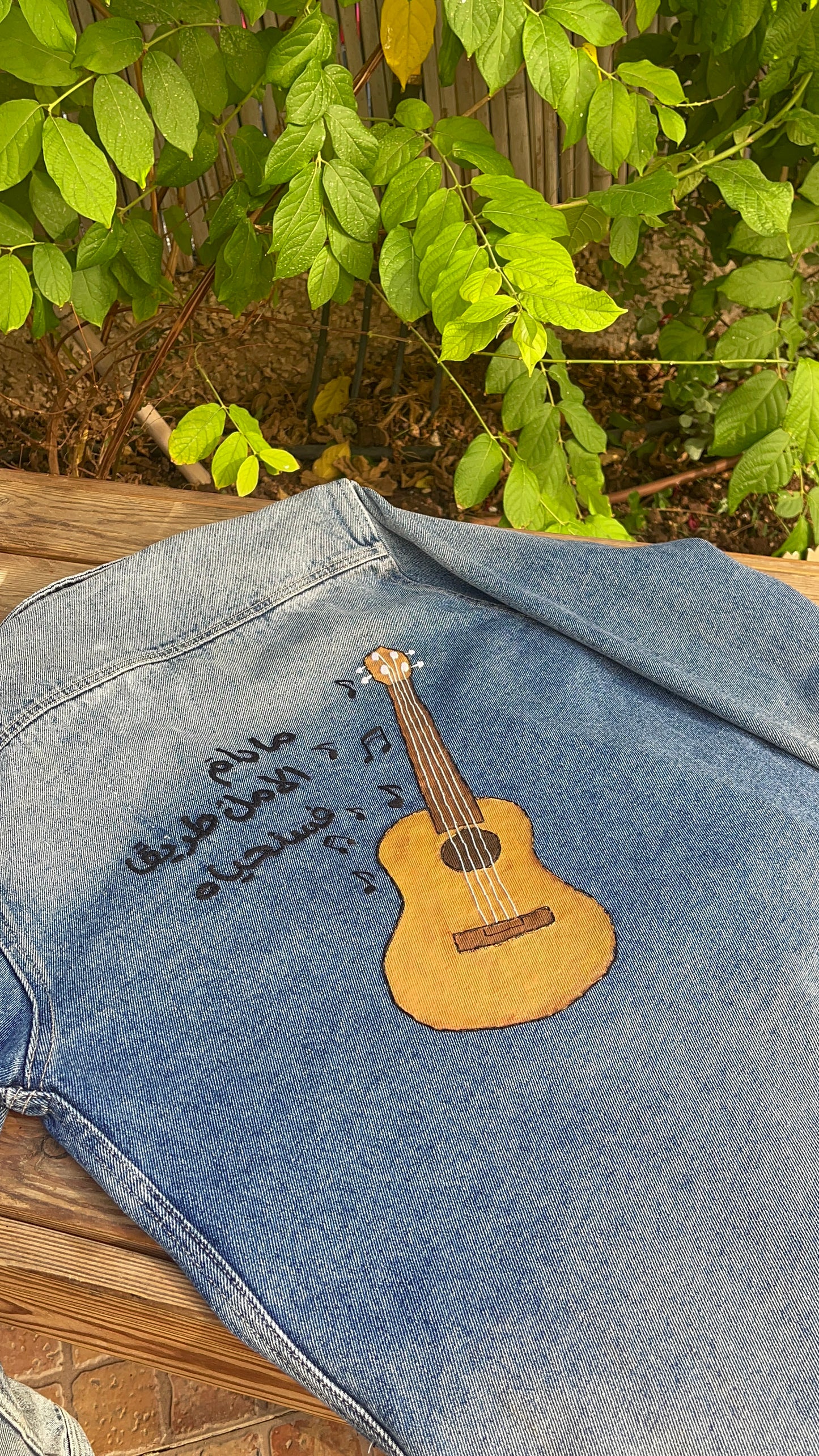 Jacket embroidery and painting